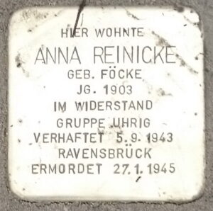 Stolperstein Anna Reinicke